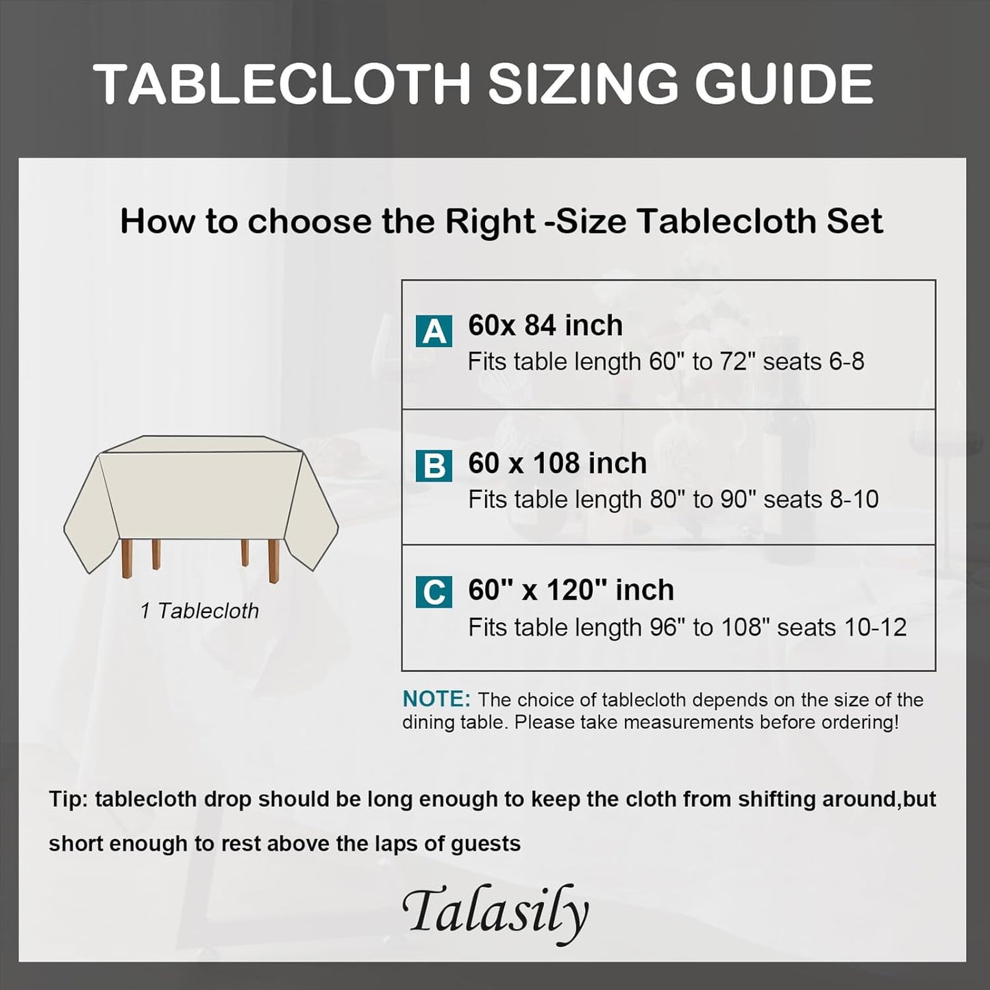 Talasily Linen Tablecloth 100% Pure Linen Table Cloth 60x120 Inches Rectangle Tablecloths Washable Cloths for Kitchen, Dining, Buffet Parties, Holidays, Picnic, Weddings and Restaurants-Christmas Red