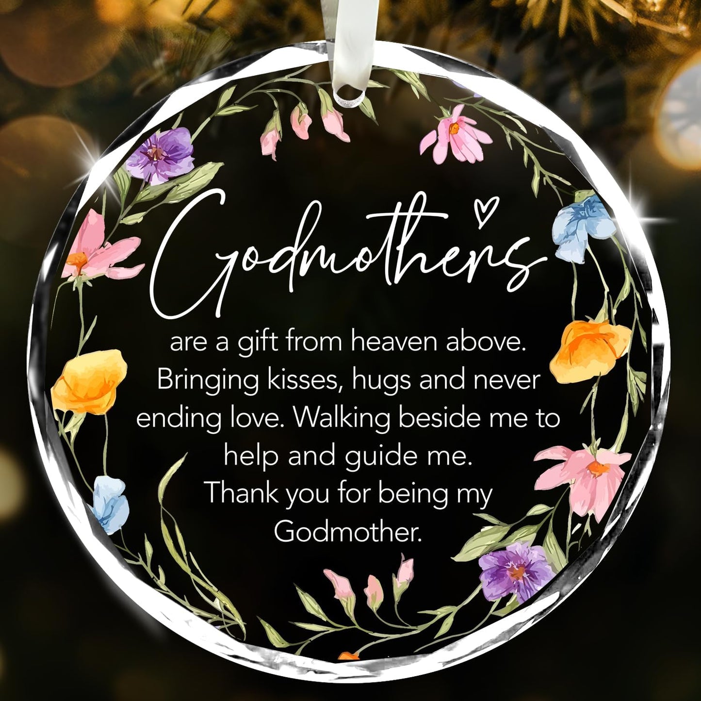 NewEleven Godmother Proposal Gift - Birthday Gifts, God Mother Gifts for Women - Meaningful Godmother Gift from Godchild, Goddaughter, Godson - Christmas Ornaments
