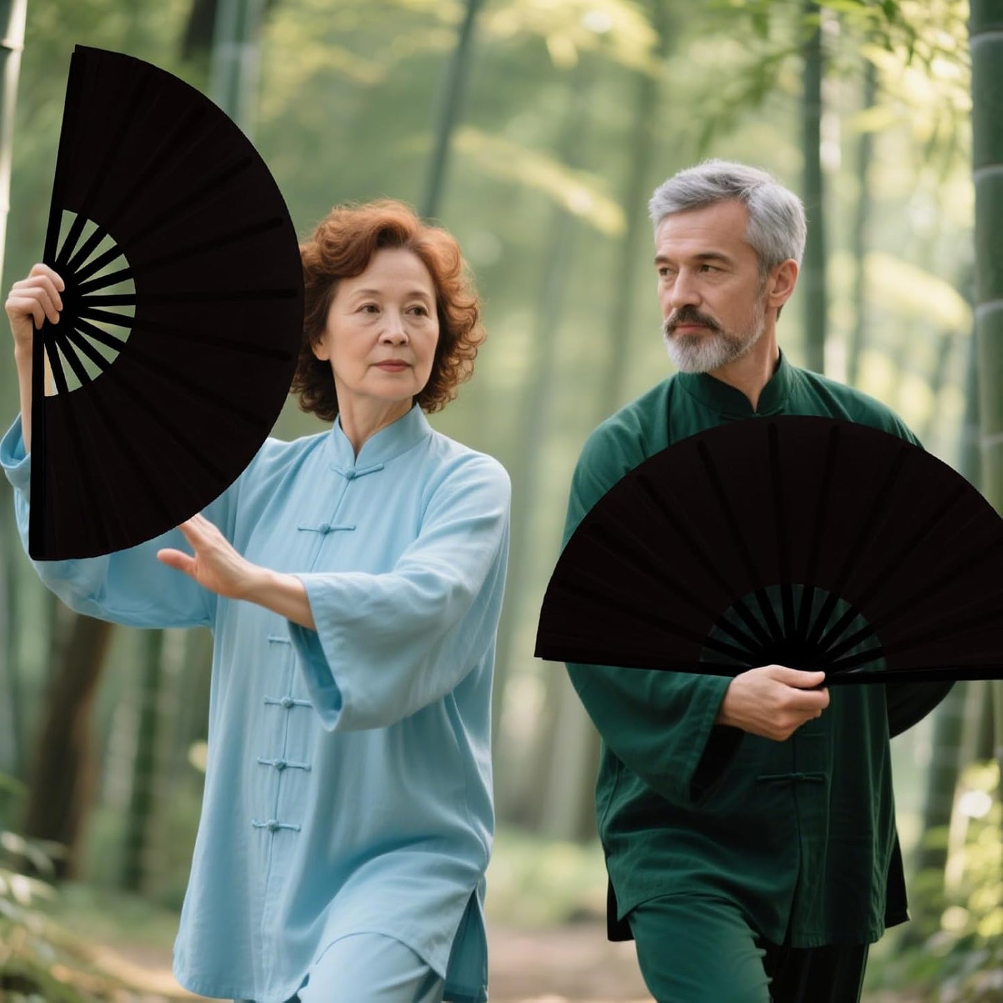 13inch Large Rave Fan Popping Clacking Fans for Line Dancing,Hand Fans for Women Foldable,Boots on The Ground Fan,Portable for Outdoor,Wedding,Party,Decoration (10pcs Black)