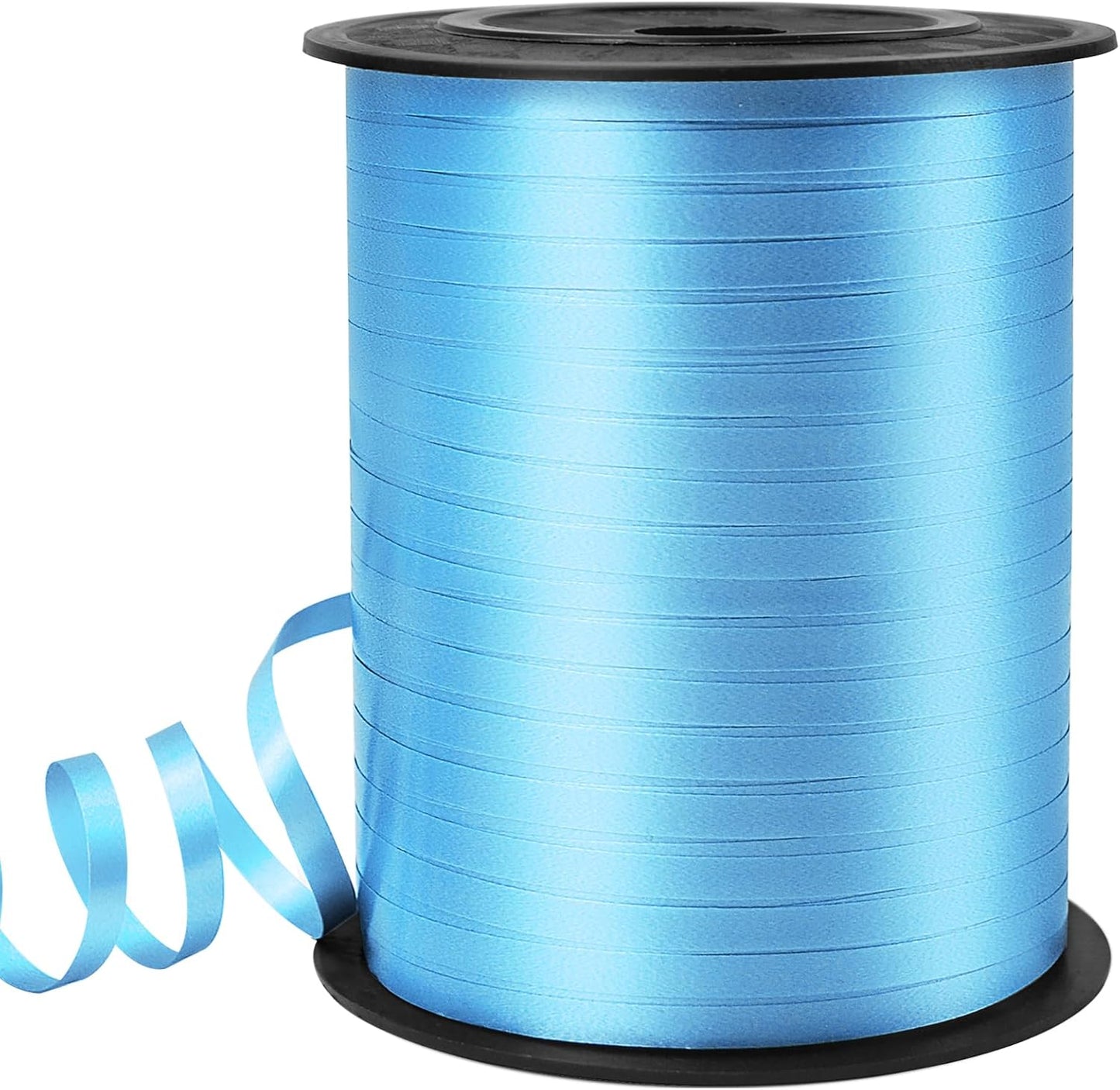 Light Blue Curling Ribbon, 500 Yard, Polyester, Perfect for Gift Wrapping, Balloons, Crafts & Celebrations