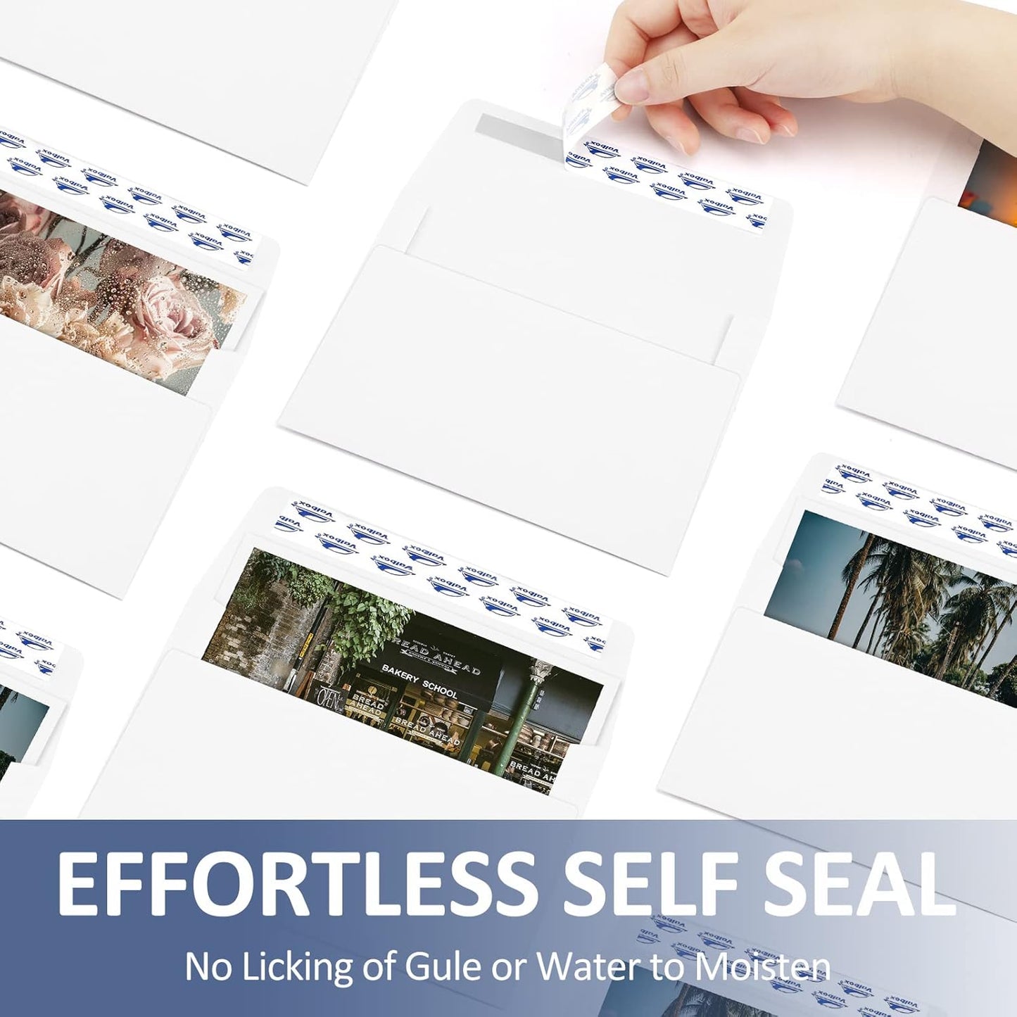 ValBox A9 Invitation Envelopes 250 Qty 5-3/4 x 8-3/4" White Envelopes Self Seal for Invitations, Photos, Wedding, Baby Shower Greeting Cards, Announcements - 5.75 x 8.75 Inches