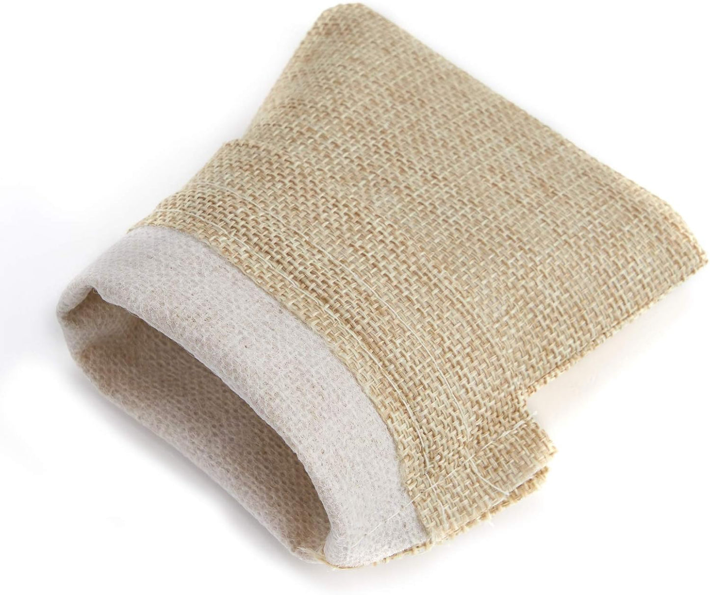 Tendwarm 20 Pcs 6.7x9 Inch Burlap Gift Bags with Drawstring Linen Jewelry Bag for Wedding Party Favors