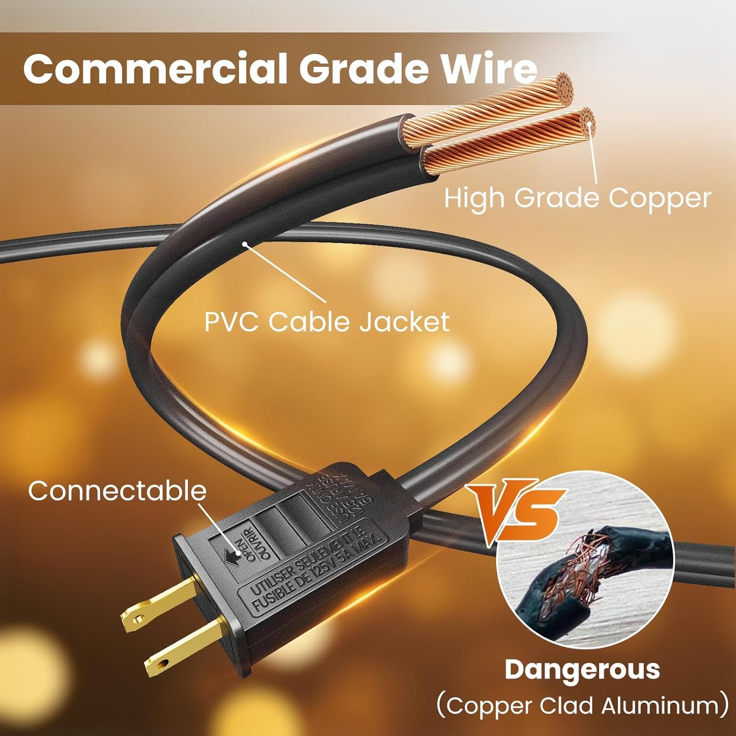 RTTY Outdoor String Lights 240 ft, 2 Pack 120 ft G40 Led Patio Lights with 62pcs Bulbs,Shatterproof Waterproof Connectable Hanging for Porch Cafe Bistro Backyard Gazebo Balcony Deck Party