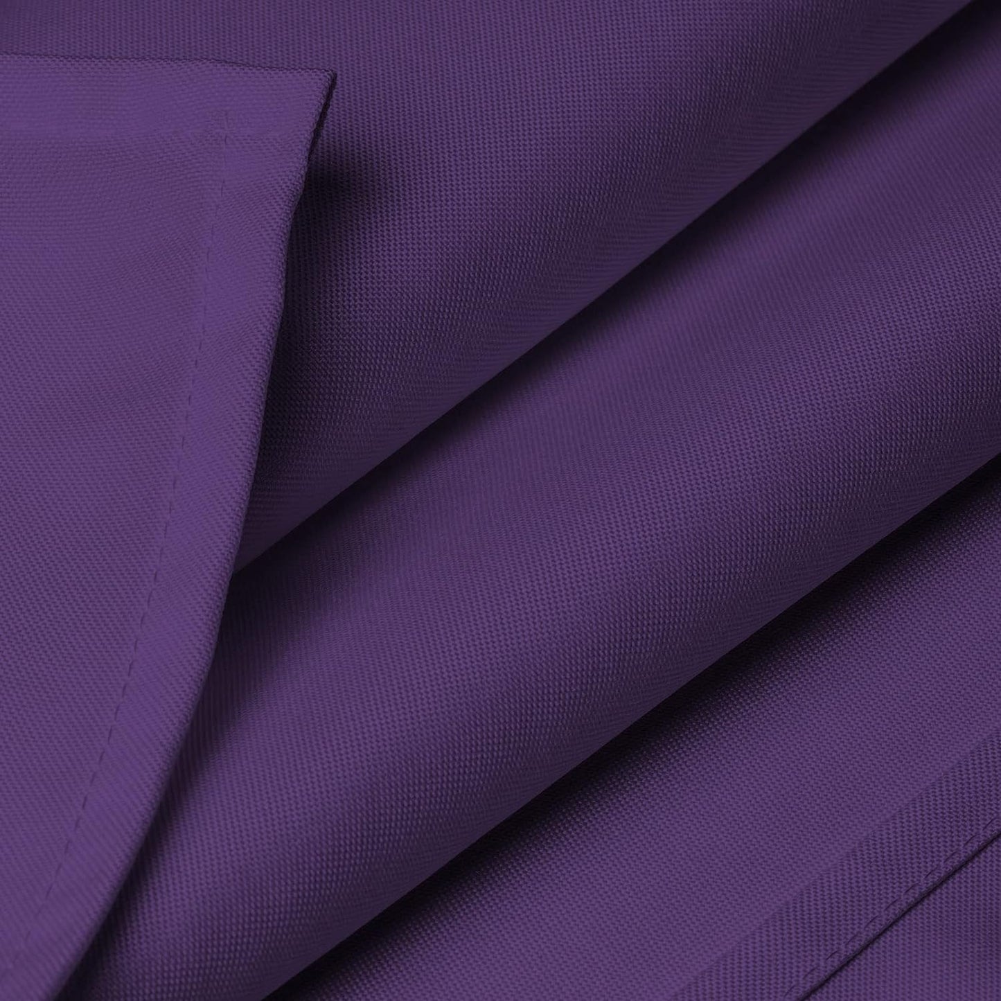 Lann's Linens - 10 Premium 70" x 120" Tablecloths for Wedding/Banquet/Restaurant - Rectangular Polyester Fabric Table Cloth - Purple
