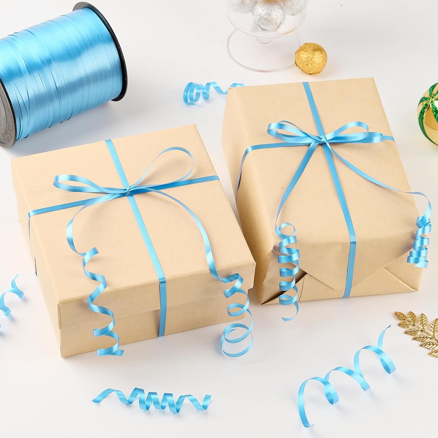 500 Yards Light Blue Curling Ribbon-Balloon String-Balloon Ribbon Roll for Party Decoration, Gift Wrapping, Wedding, Art Crafts, Florist Flower