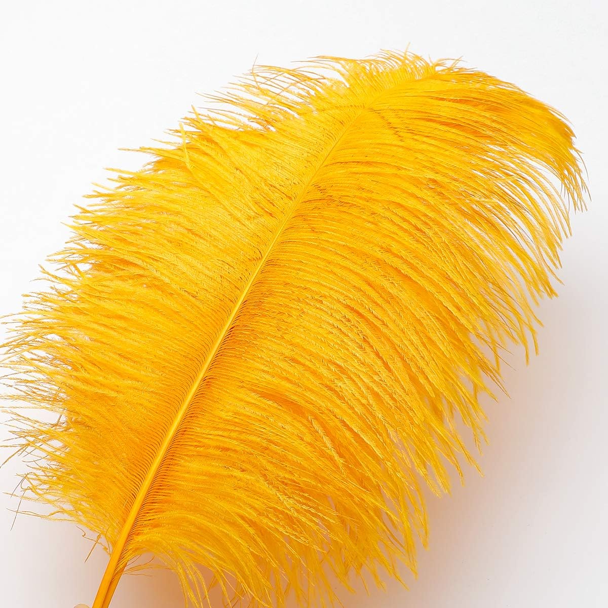 Ballinger Big Gold Ostrich Feathers - 24Pcs 12-14inch Large Feathers for Vase,Gatsby Party Centerpieces Mardi Gras and Home Decor