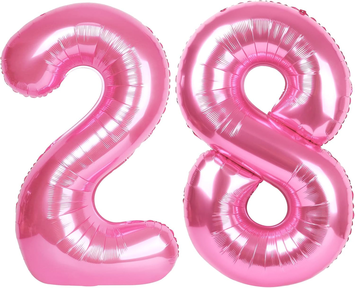 number pink 28 balloon