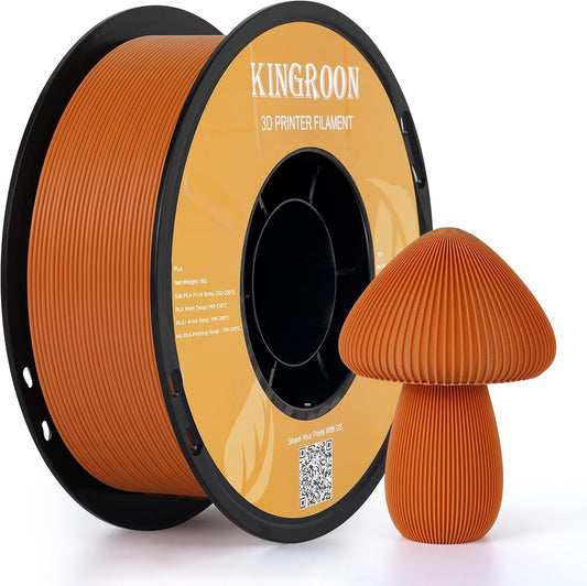 Kingroon PLA Filament 1.75mm 3D Printer Filament Light Brown Pla Filament 1kg Filament Dimensional Accuracy +/- 0.02mm, Fit Most FDM Printer,Light Brown