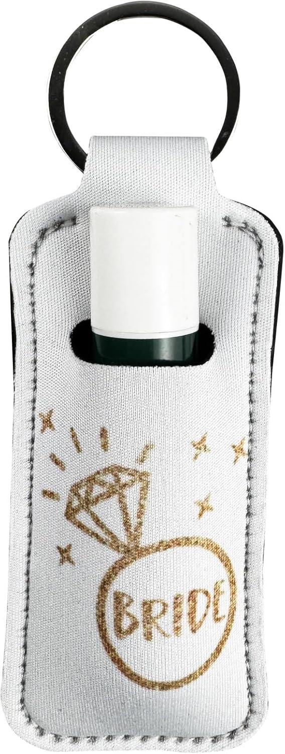 KIDZVEFUN Bridesmaid Proposal Gifts, 12Pcs Chapstick Holder for Bachelorette Party Favors Wedding Bridal Shower Cute Gifts for Women Lip Balm Holder (1 Bride+11Pcs Black)