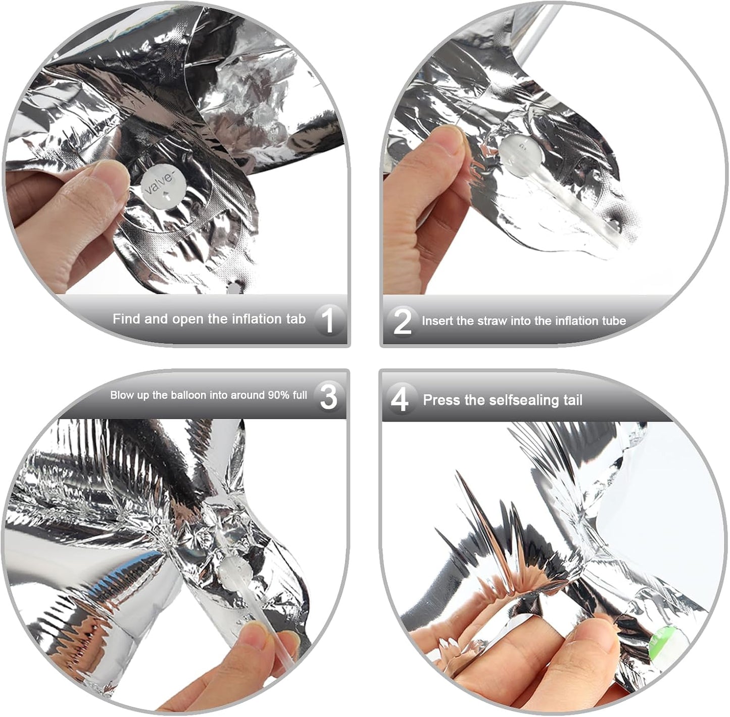 40 Inch Silver Mylar Foil Number 26 Birthday Balloon, Digital Balloons for 26 Boy Girl Party Decorations Supplies, Big Helium Balloon Numbers for 26 62 Men Women Anniversary