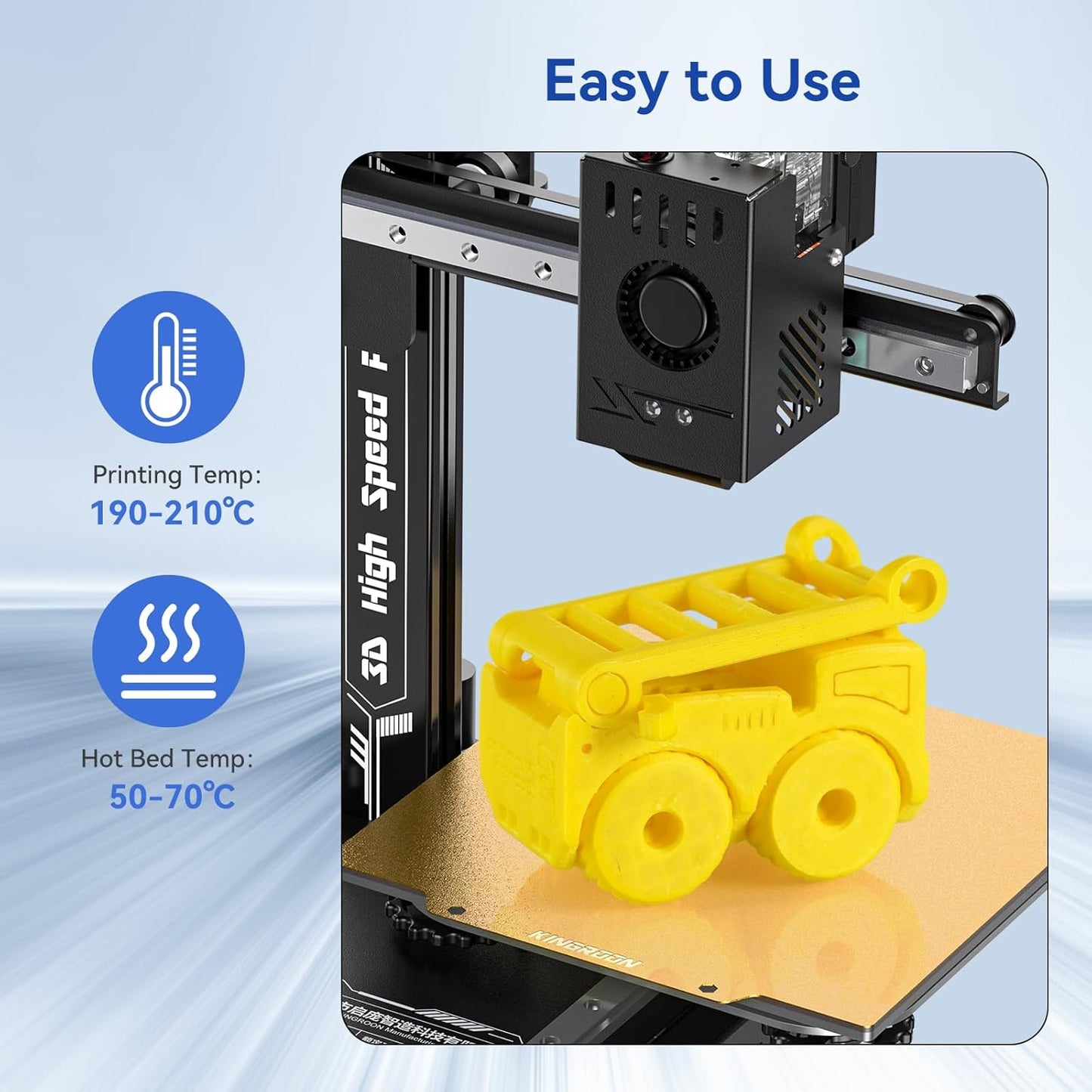 Kingroon PLA Filament 1.75mm 3D Printer Filament Lemon Yellow Pla 1kg Filament Dimensional Accuracy +/- 0.02mm, Fit Most FDM Printer,Lemon Yellow