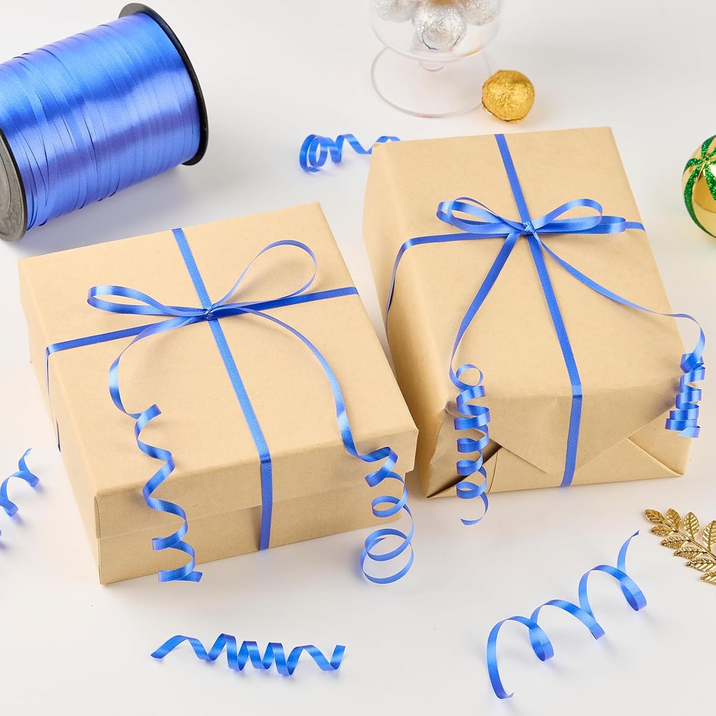 500 Yards Dark Blue Curling Ribbon-Balloon String-Balloon Ribbon Roll for Party Decoration, Gift Wrapping, Wedding, Art Crafts, Florist Flower