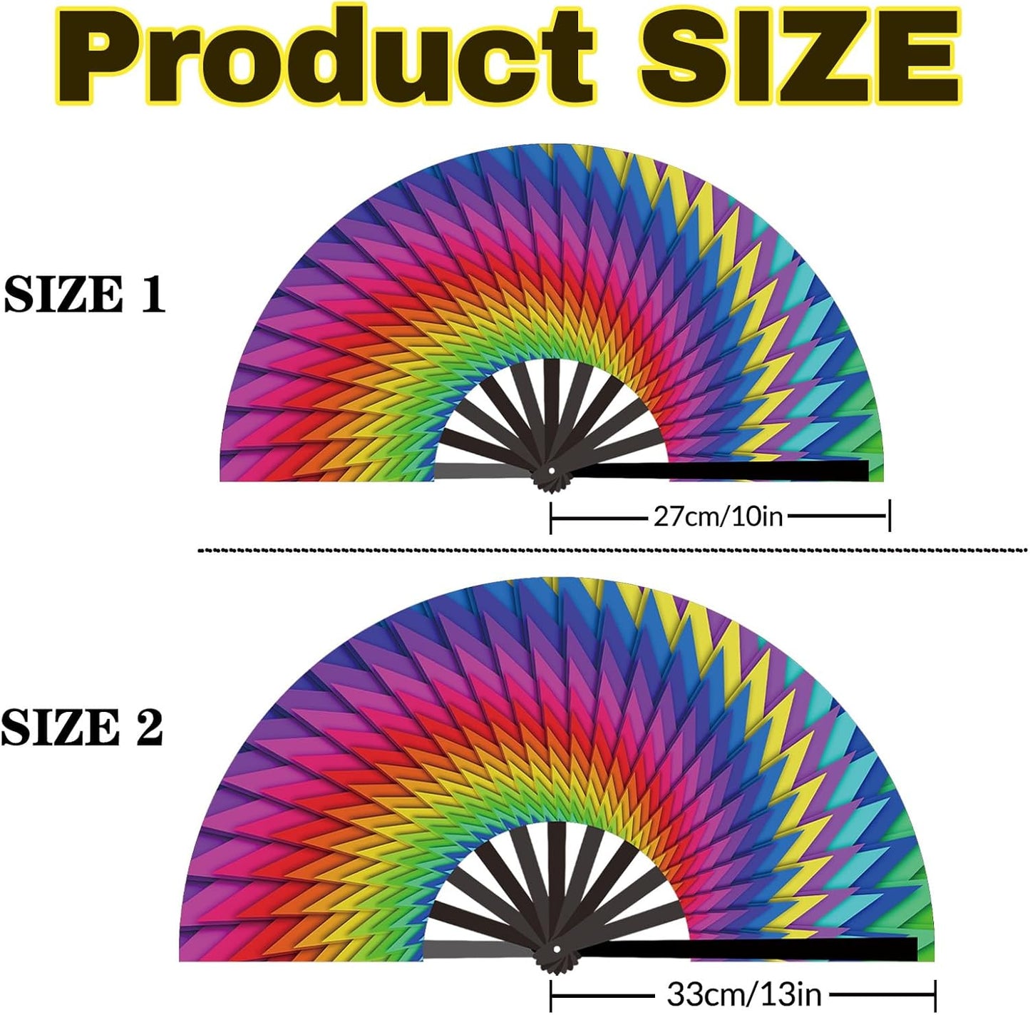 Custom Fans with Your Photo/Text - 13 Inch Personalized Folding Hand Fan for Line Dancing, Weddings, Parties | Decorative Gift for Women, Church Events & Dance Performances (50, 13 Inch)