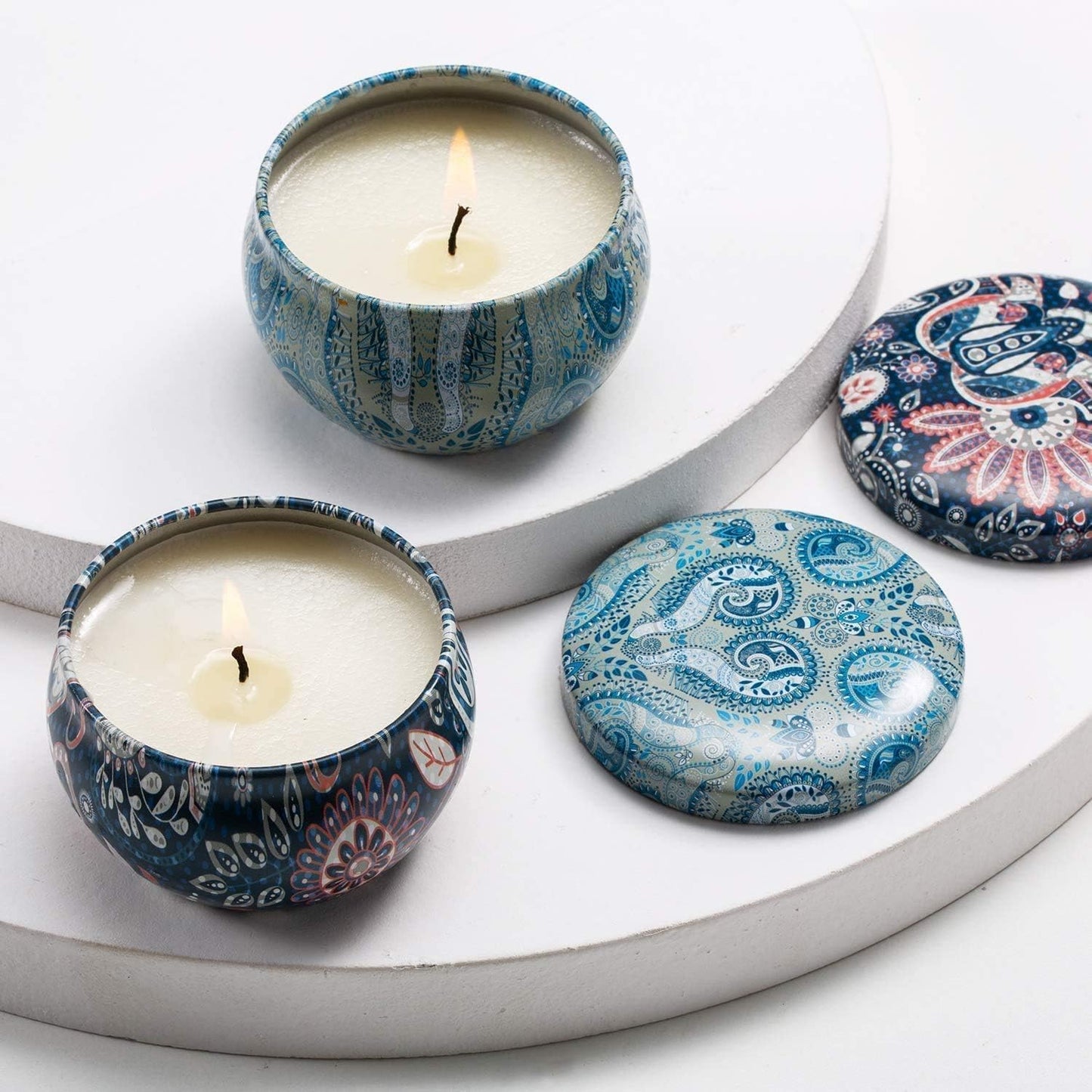 16 Pack Scented Candles Gift Set for Woman, Jar Candle, 2.5 oz Soy Wax Tin Candle-Ideal Gift for Travel Home Décor