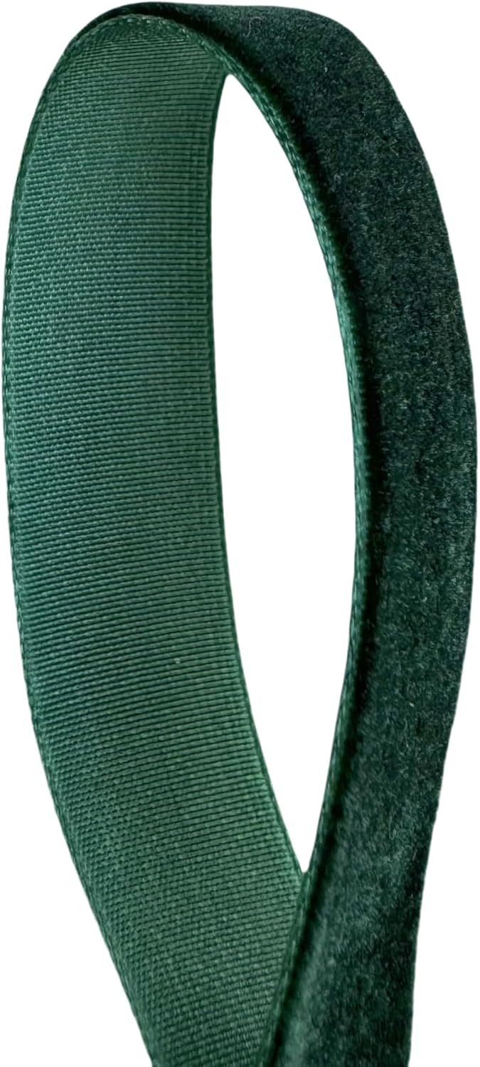 Vintage Hunter Green Velvet Ribbon, 5/8 Inch X 25Yd