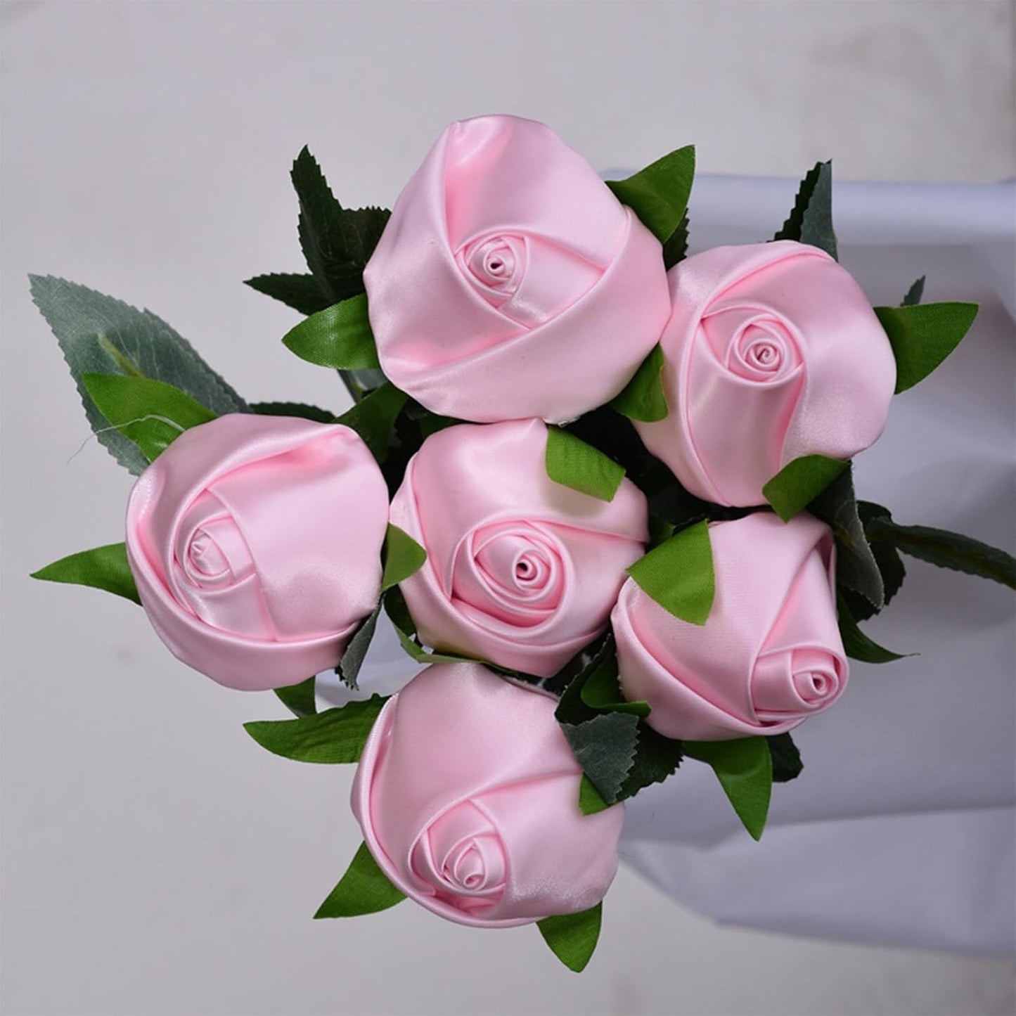 1-1/2 Inch Light Pink Satin Ribbon 50 Yards Solid Fabric Ribbons for Gift Wrapping, Crafts, Floral Arrangements, Wedding, Party, Holiday and Home Decor