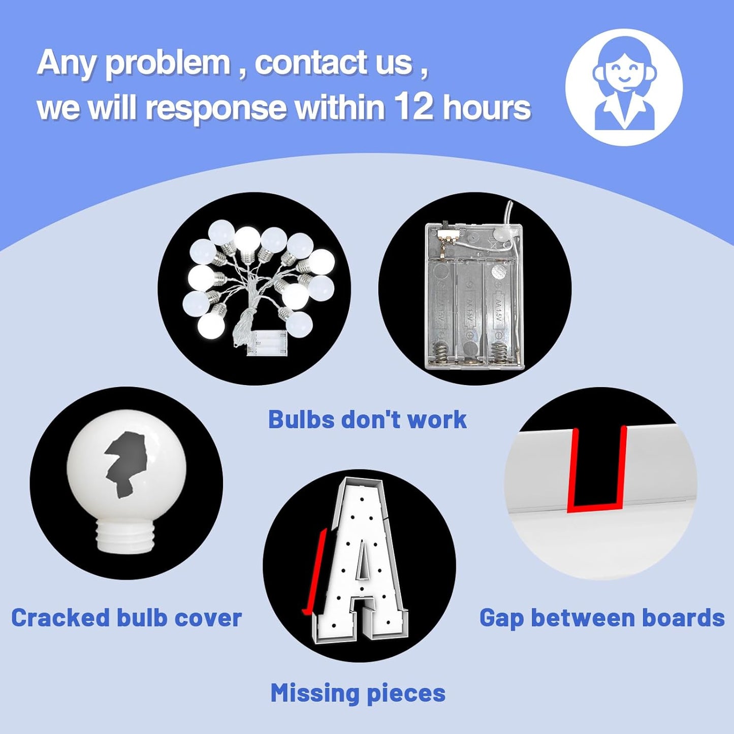 4FT Marquee Light Up Letters - Cool White Light Up Letters Y with Fixed Water Bag, Party Decoration Large Marquee Light Up Letters can Be Used for Wedding Decoration, Birthday Party Decoration