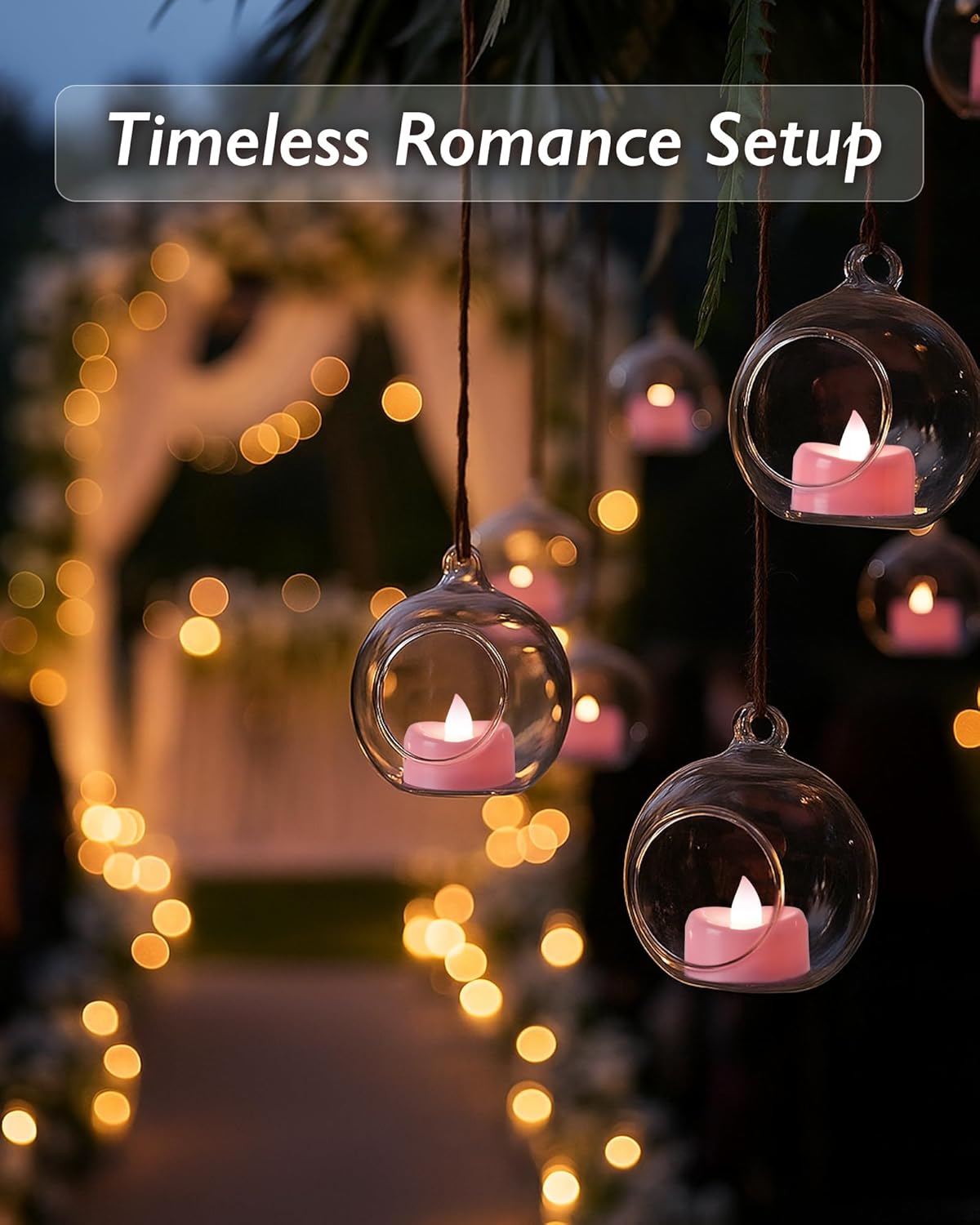 Raycare Pink LED Tea Lights Battery Operated, 200+Hour Flickering Votive Candles,Realistic Fake Flameless Tea Lights for Wedding Party Halloween Thanksgiving Christmas Decorations, 24 Pack