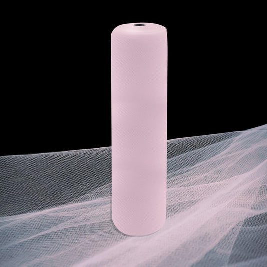 Light Pink Tulle Fabric Rolls 54 Inch by 10 Yards Fabric Tulle Bolt for Wedding Decorations Bouquet Wrapping DIY Tutu Baby Shower Table Skirt Birthday Party Craft Supplies