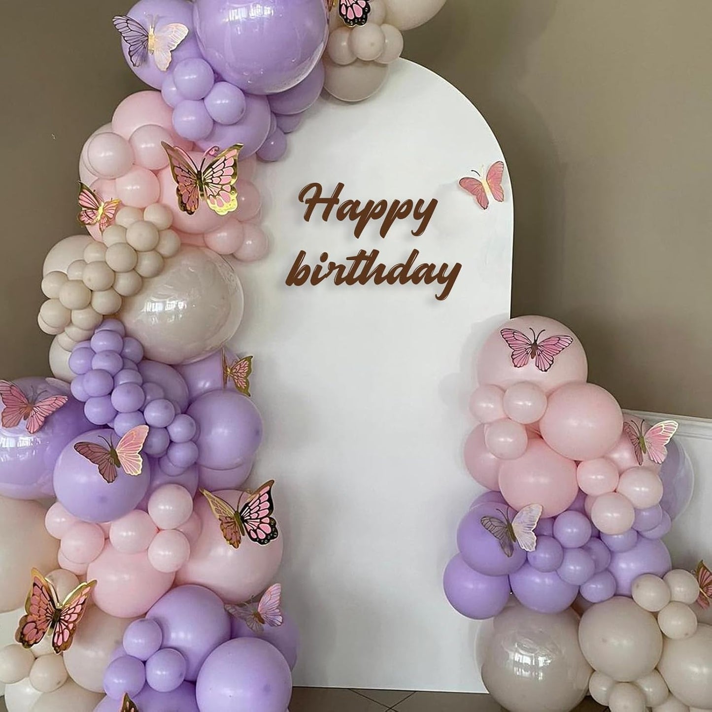 52 PCS 12 Inch Metallic Chrome Pink and Purple Latex Balloons for Girls Birthday, Baby Shower, Wedding Party Decoration