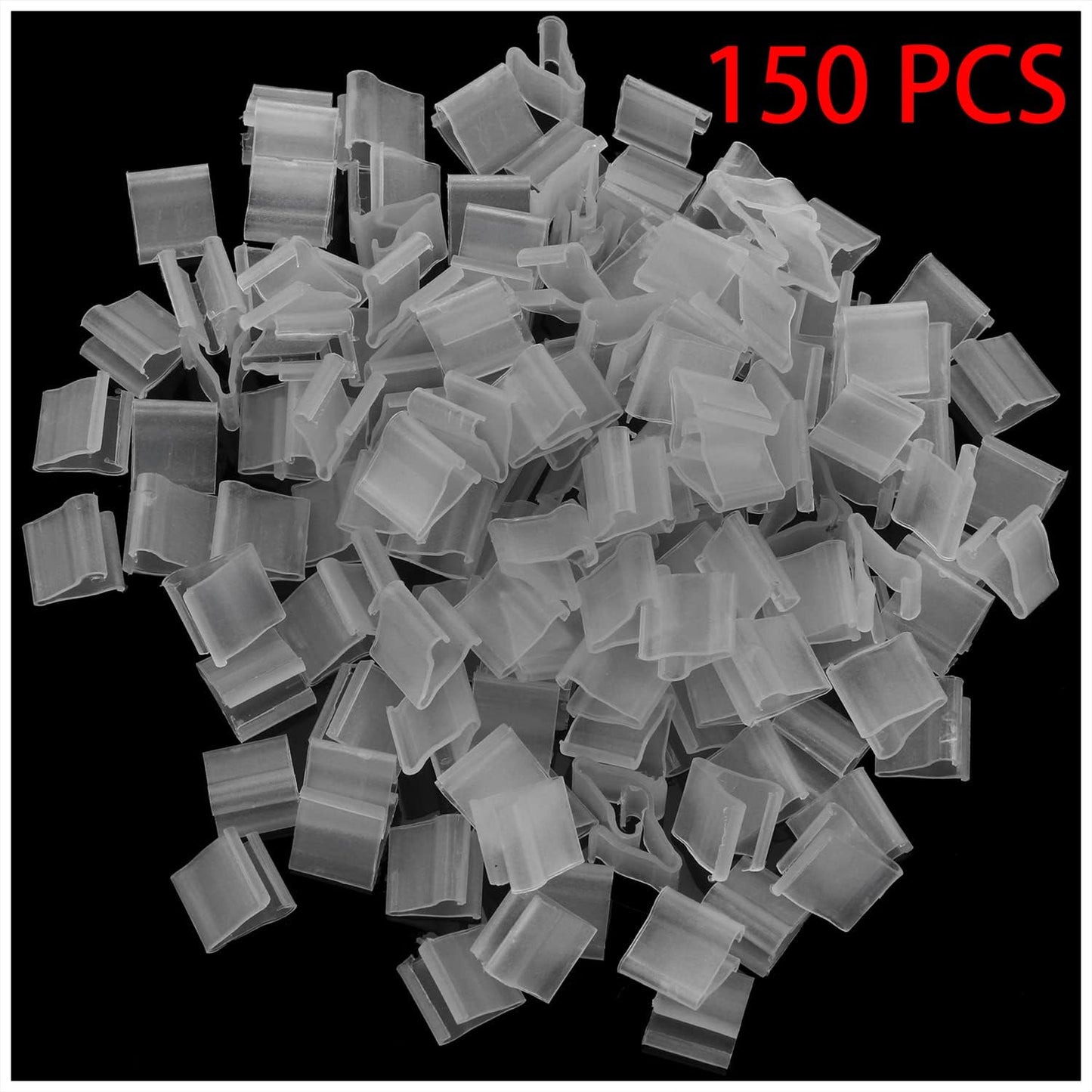 AYLIFU Transparent Balloon Clip - V-shaped, Wedding & Party, 150 Pieces