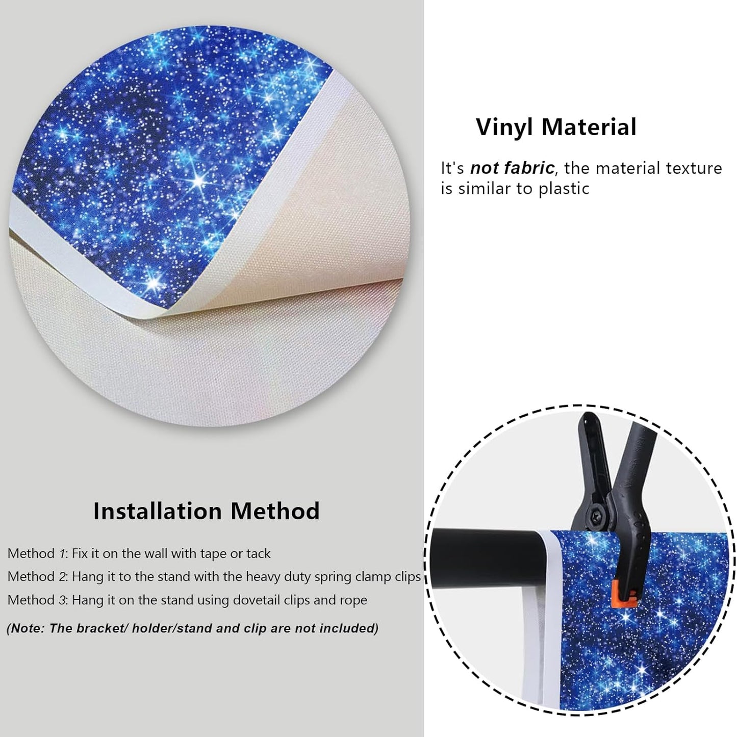 YongFoto Blue Glitter Backdrop 8x6.5ft Silver Light Spots Navy Blue Sequin Bokeh Photography Background Birthday Bridal Shower Wedding Photography Background Party Banner Decor Portraits Photoshoot