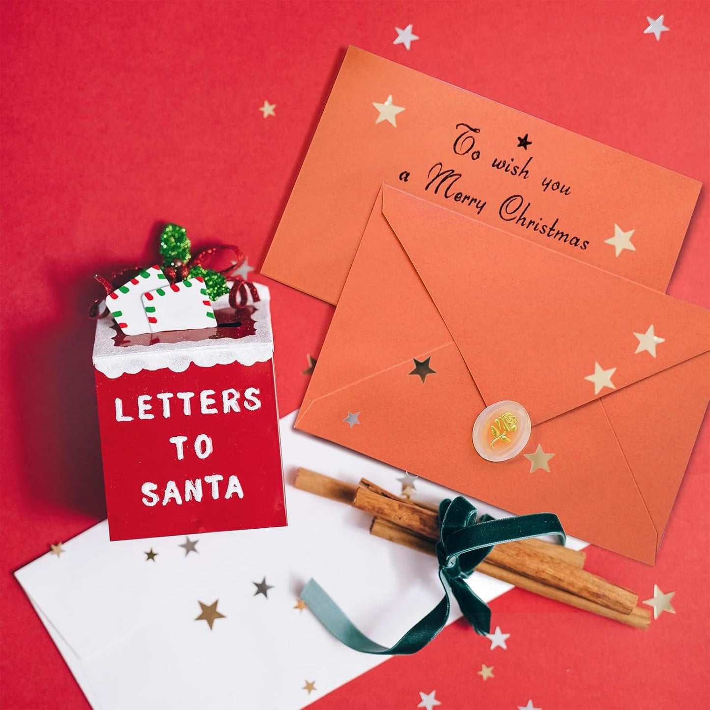 50 Pack 5x7 Envelopes Letter Size, Orange A7 Envelopes Self Seal for Wedding Invitation, Envelope 5.4x7.6 for Greeting Cards, Photos, Baby Shower, Graduation, Thank You Cards, Announcements