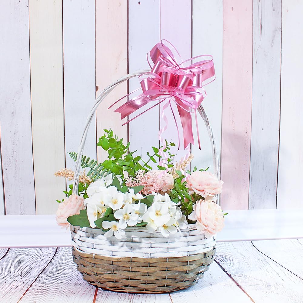 WEWILUCK Gift Bows for Presents, Pink Bows for Gift Wrapping, Gift Bows with Ribbon for Weddings, Bridal Showers, and Anniversary Decoration(6 inches, 15PCS)