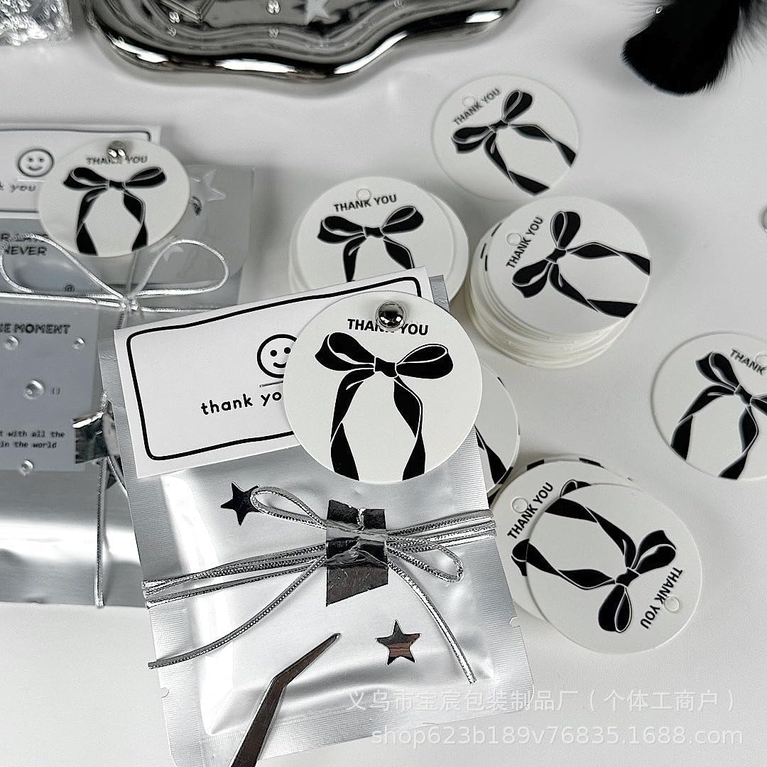 100/200/500 Pack Custom Round Tag Personalized Name Paper Tags Customize Any Logo Text Label Tags for Clothes Gift Jewelry Handmade Business Wedding Birthday Favors