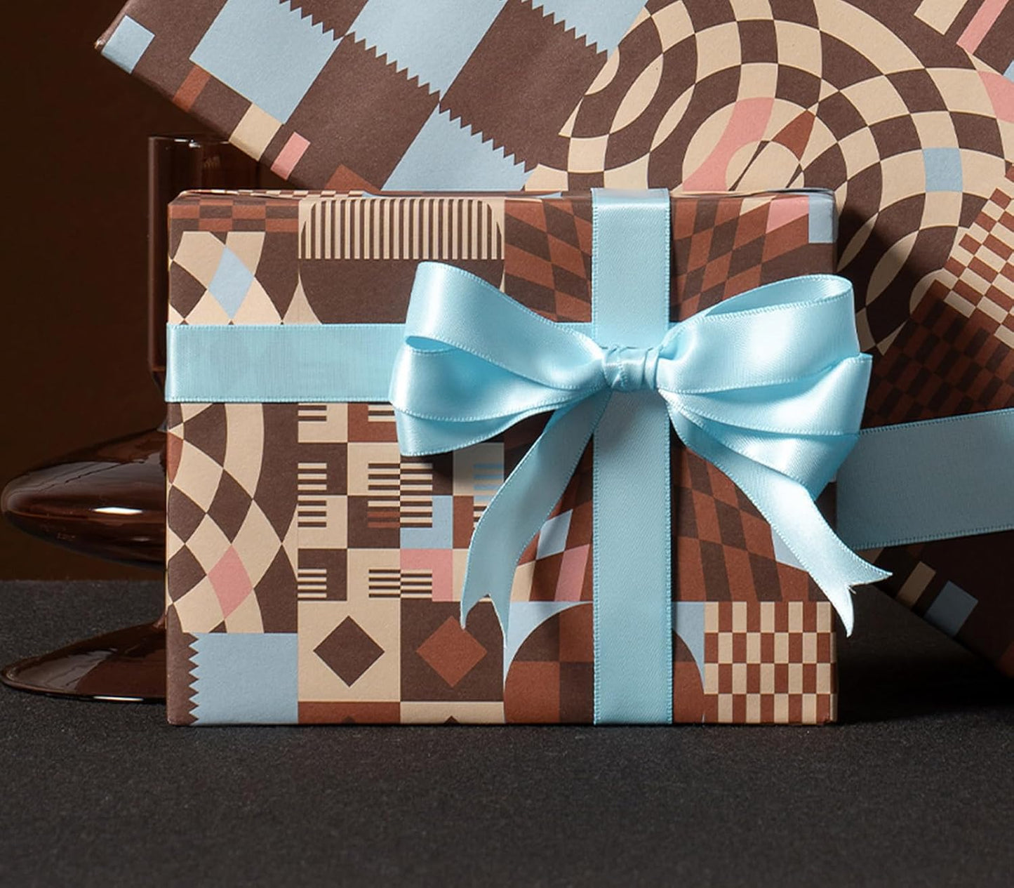 1" x 50 Yards Light Blue Satin Ribbon Single Faced Fabric Ribbons for Gift Wrapping, Crafting, Bows Making, Flower Bouquet, Wedding, Home Decor