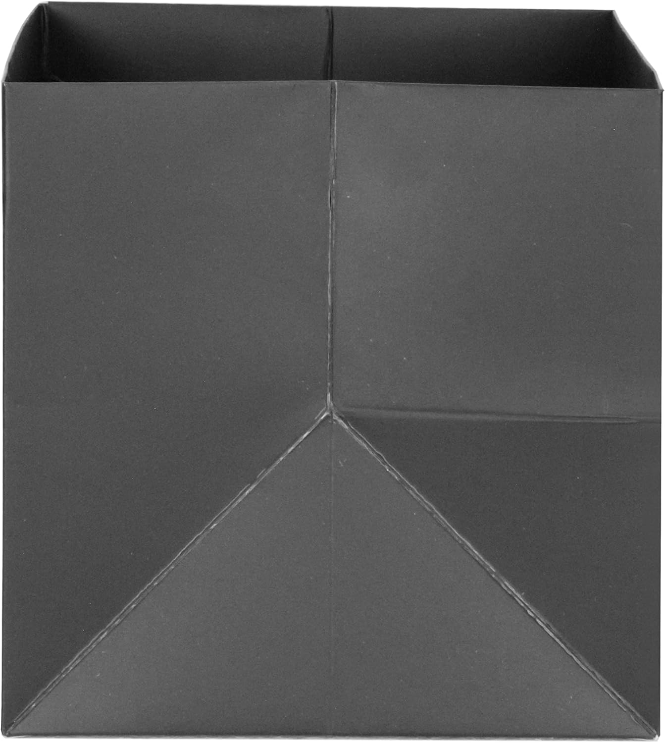 Black Paper Gift Bag 12 in Paper Gift Box Large Square Bottom Kraft Paper Bags with Handles for Wedding Baby Shower Birthday Party (Black, 12 x 12 x 12 in, 10 CT)