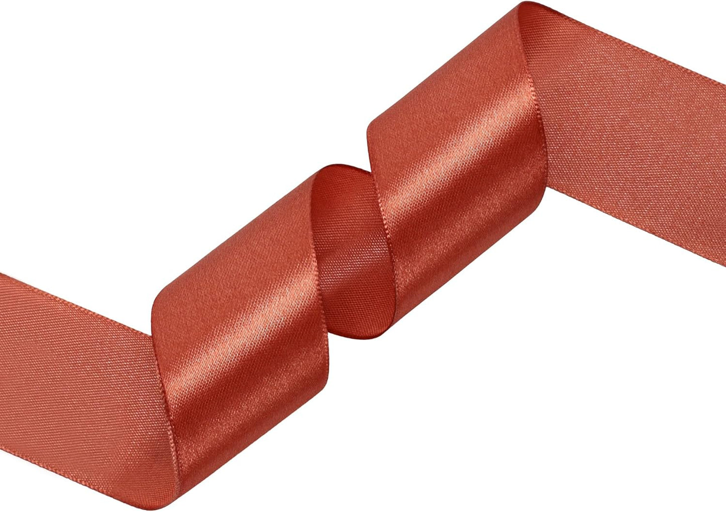 Copper Satin Ribbon 1-1/2 inch X Continuous 50 Yards, Single Face Polyester Ribbon Perfect for Gift Wrapping, Flower Bouquet, Wedding Decor, Crafts, Bow Making, Sewing and More