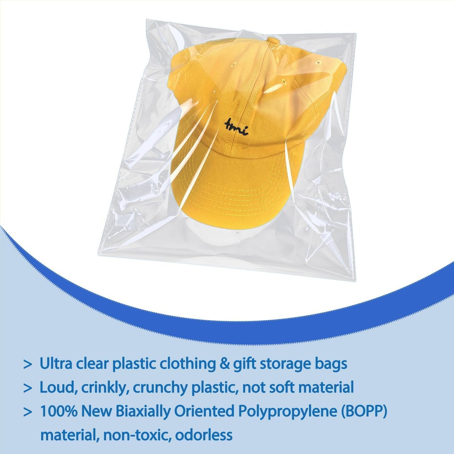 PigPotParty 9"x12" Cellophane Bags, Clear Plastic Gift Bag, 100 Pcs Self Sealing Cellophane Bags for Packaging Clothing, T Shirts, Party Favors, Gift, Small Business