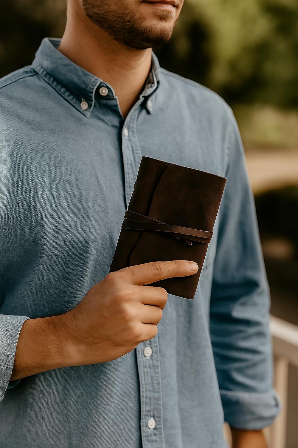 Leather Journal Notepad, Small Notebook 4.8x6.5 Inches, Mini Journal, Retro Premium Planner, Lined Diary Vintage Style, Ideal for Women and Men, Artists, Travelers, Dark Brown