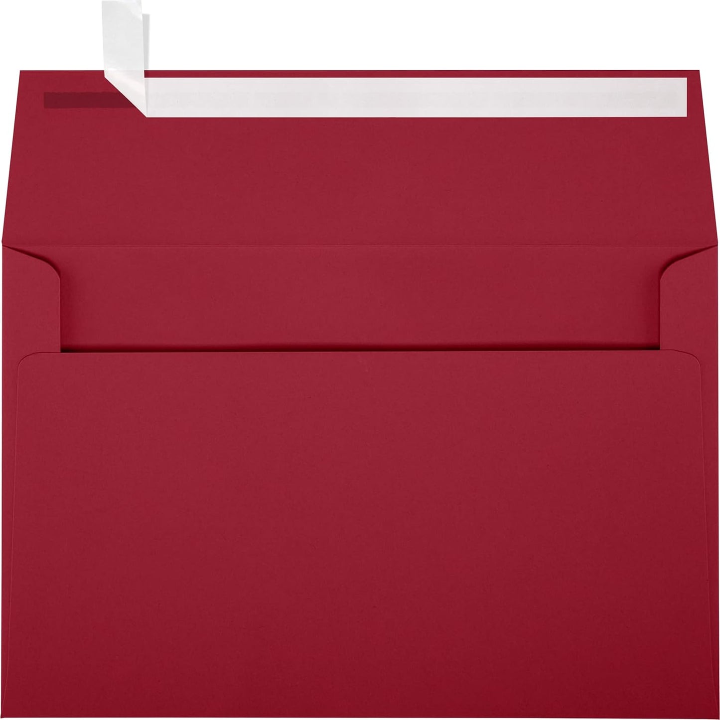 LUXPaper A9 Invitation Envelopes | Peel & Press | 5 3/4" x 8 3/4" | Garnet Red | 80lb. Text | 50 Qty