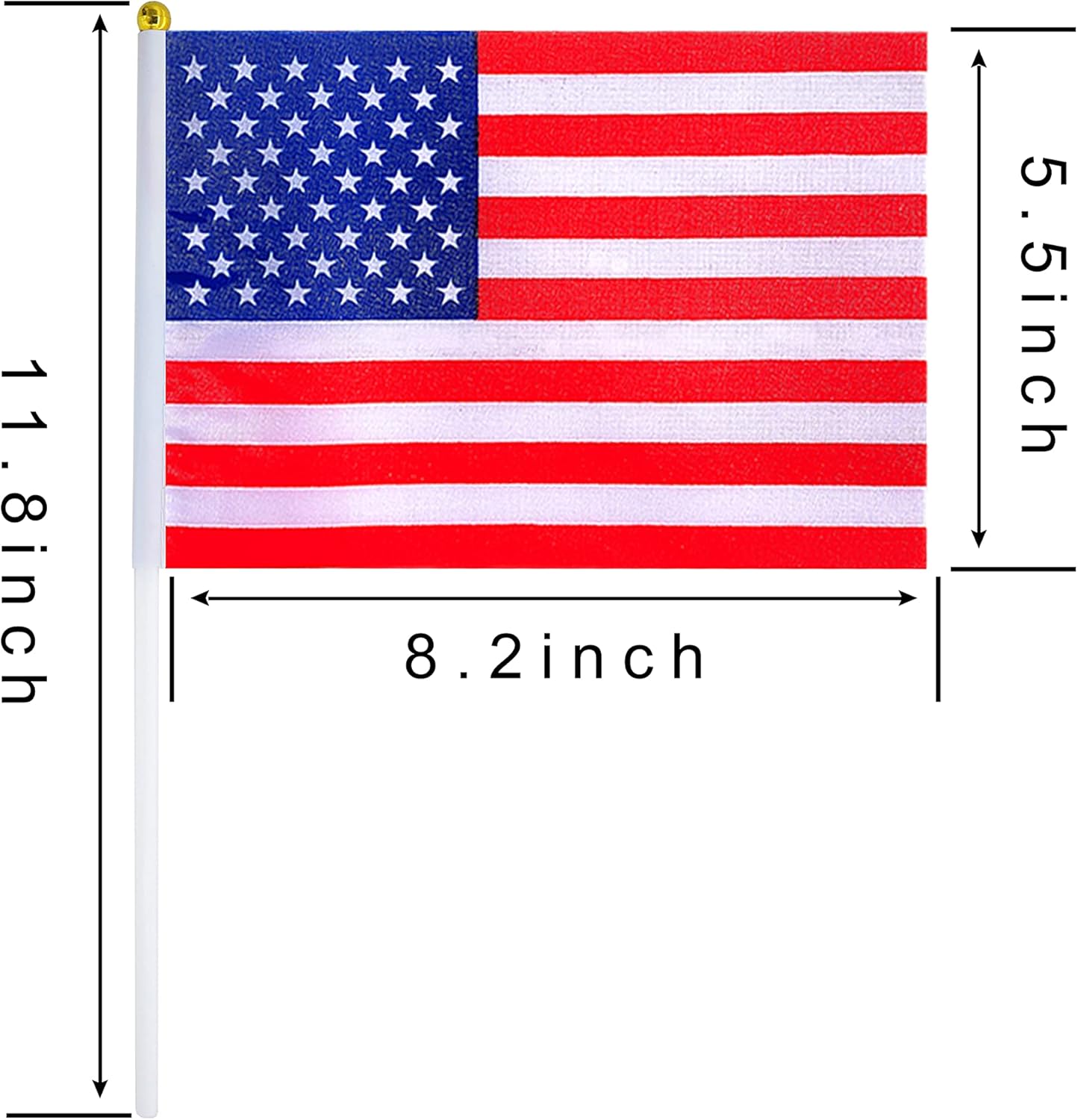 200 Countries International Stick Flags of the World Small Mini Hand Held Flags for Olympics,International Festival,8.2 x 5.5 Inch