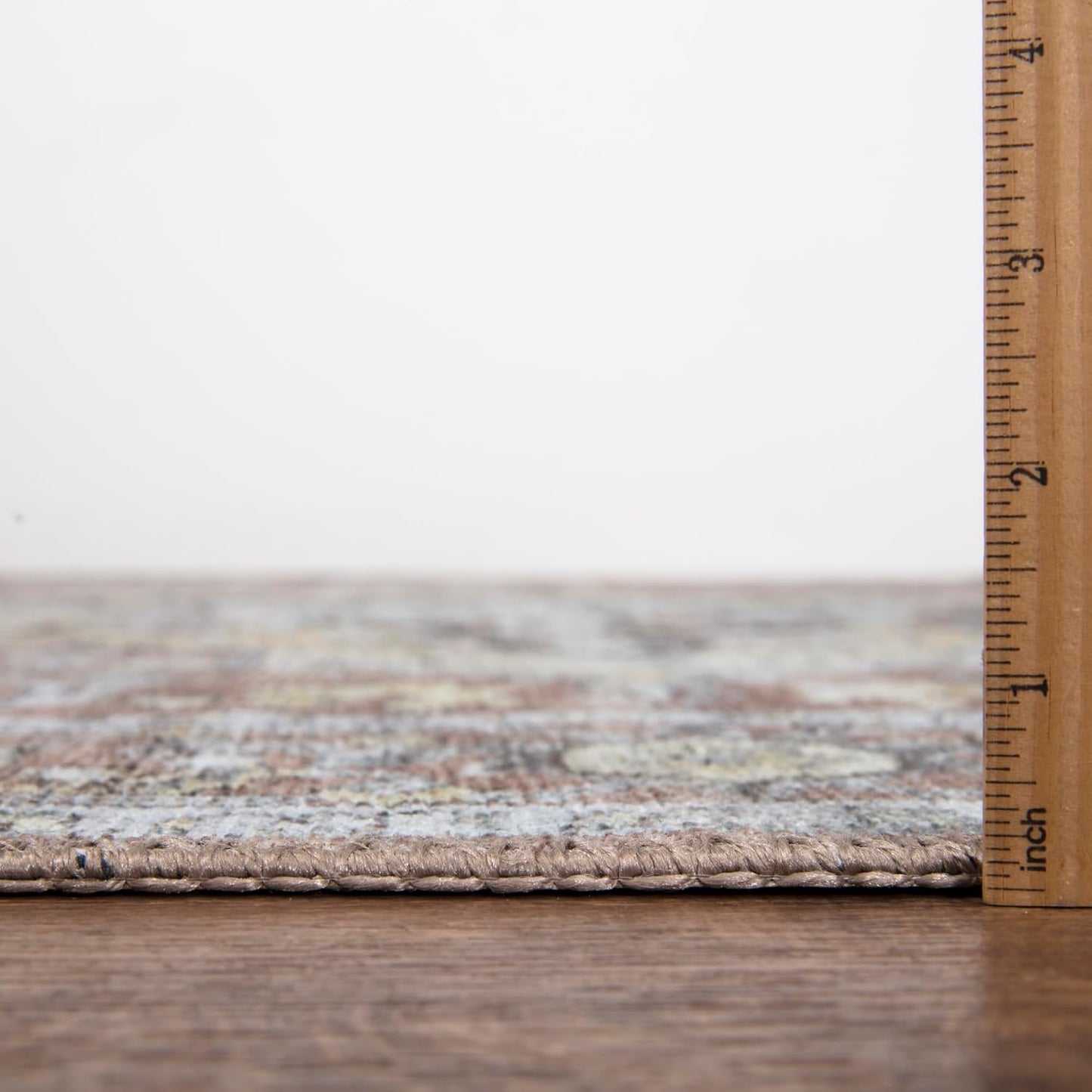 Bloom Rugs Washable Non-Slip 5' x 7' Rug - Blush/Beige Traditional Medallion Area Rug for Living Room, Bedroom, Dining Room, and Kitchen - Exact Size: 5' x 7'