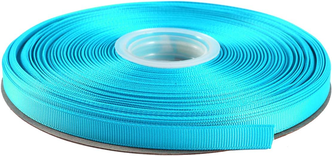 ITIsparkle 3/8" Inch Grosgrain Ribbon 50 Yards-Roll Set For Gift Wrapping Scrap Books Party Favor Hair Braids Baby Shower Decoration Cake Decoration Floral Arrangement Craft Supplies, Turquoise Ribbon