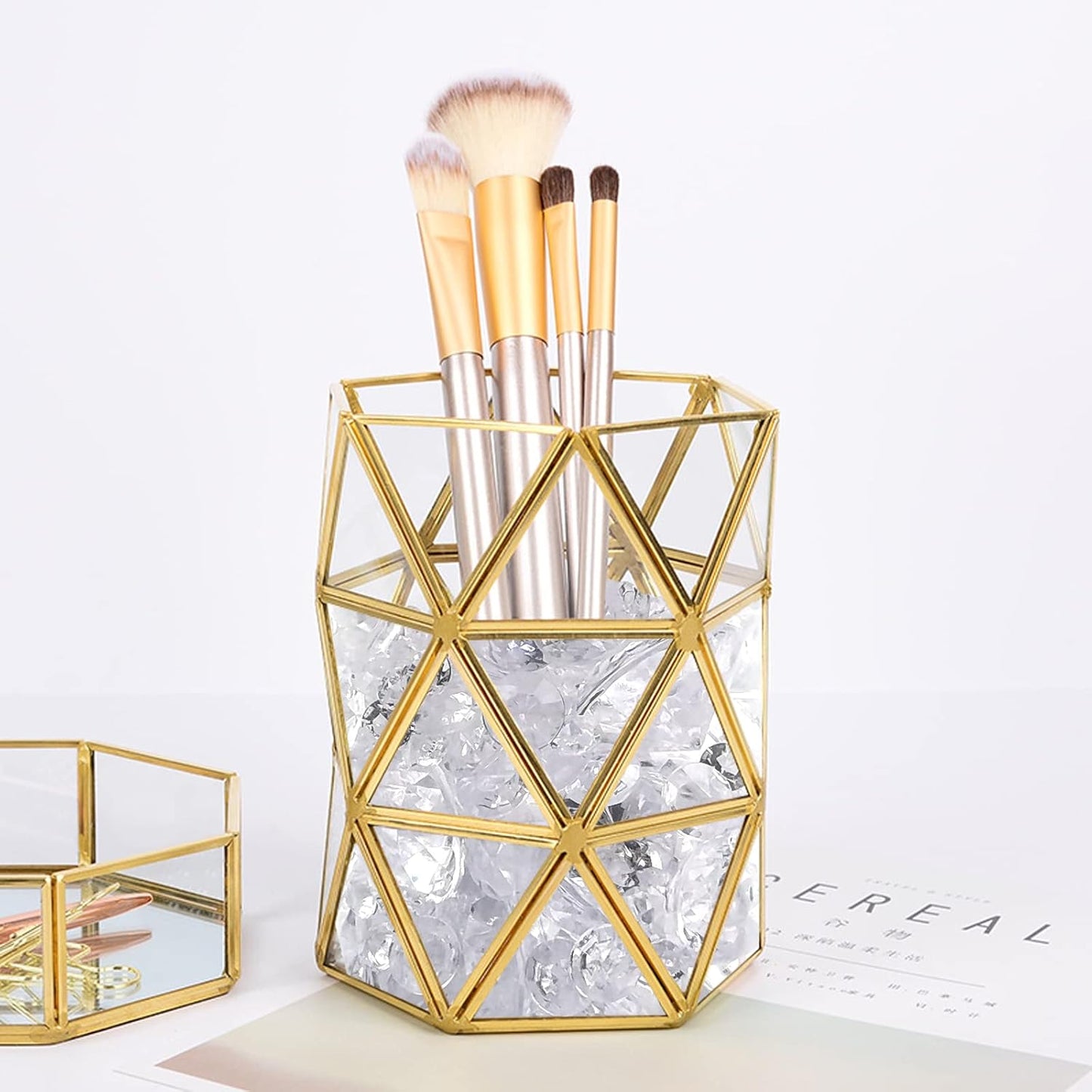 1000 pcs Acrylic Diamond Gems, Clear Acrylic Diamonds Decorations Faux Diamonds Table Scattering Gemstones Vase Filler for Party, Event, Wedding, Birthday (Clear,30mm, 20mm, 12mm, 8mm, 4mm)