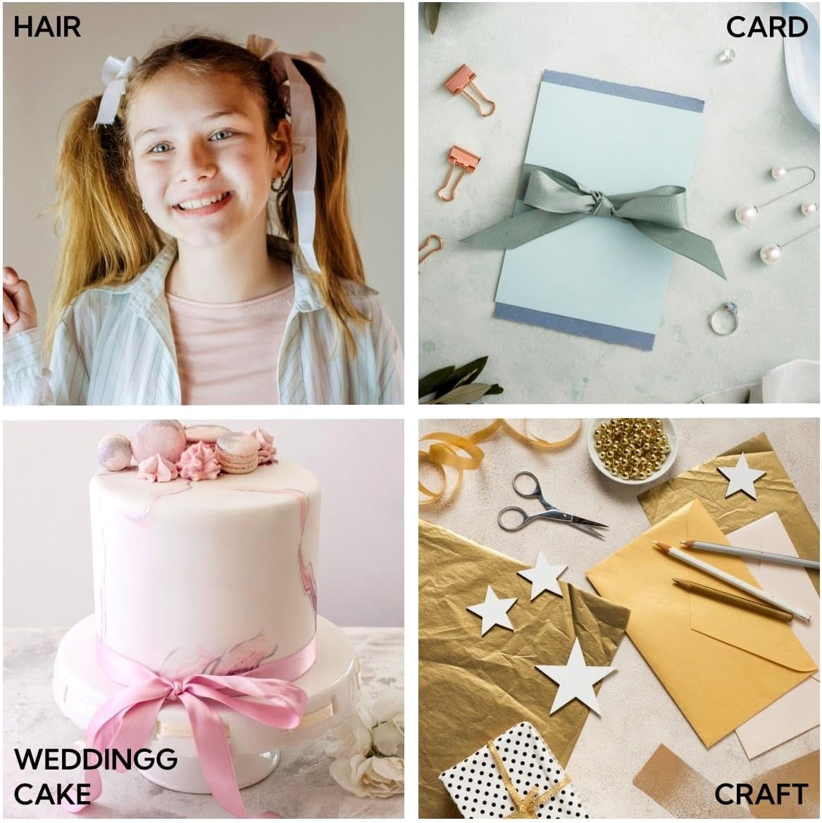 5/8 Inch 100 Yards Satin Ribbon Silver, Solid Color Fabric Ribbon for Gift Wrapping, Wedding, Polyester Gift Ribbon for Birthday Party Decoration, Craft, Hair, Floral, Sewing