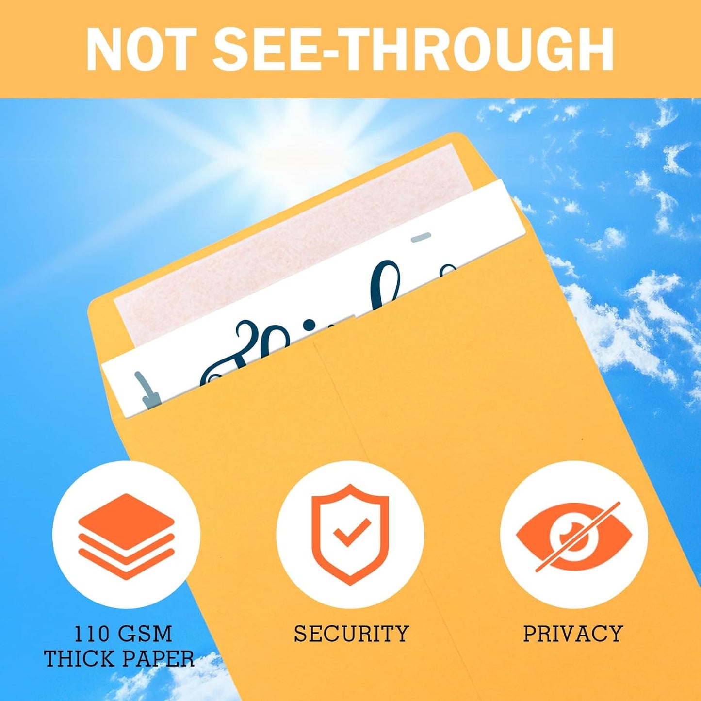 6x9 Self-Seal Envelopes 50 Pack - Manilla Catalog Mailing Envelopes for Photos, Cards, Documents