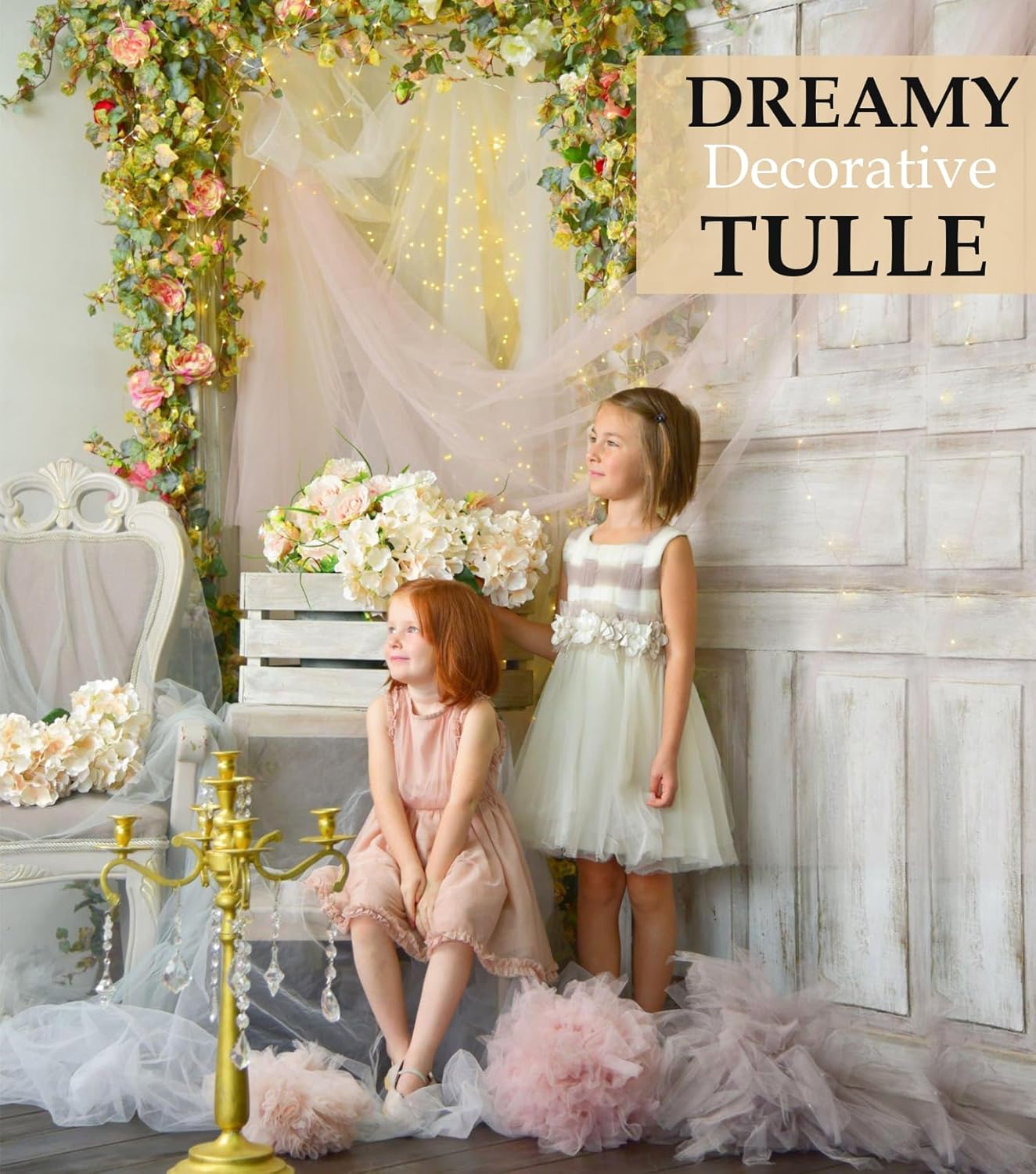 Fuchsia Tulle Fabric Roll, 54" x 40 Yards (120FT) Tulle for Wedding Decoration DIY Tutu Halloween Party Backdrop Baby Shower Table Skirts Gift Wrapping