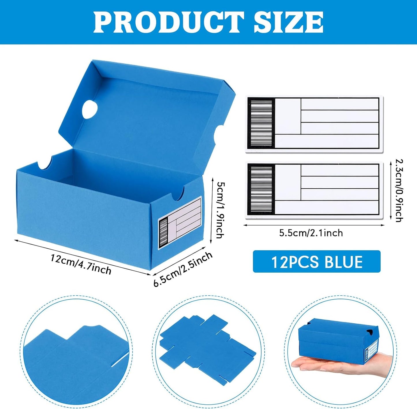 12 Sets Mini Sneaker Boxes for Party Favors Mini Shoe Gifts Boxes 4.7 x 2.5 x 2 Inch Sports Small gift Case with Editable Label for Candies Cookies Snacks