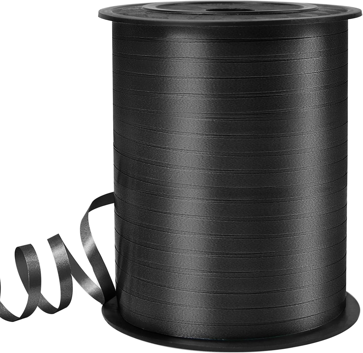 Black Curling Ribbon - 500 Yard Curly Gift Ribbon for Wrapping, Balloons & Floristry