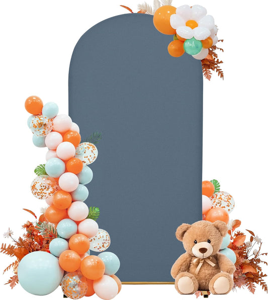 Wedding Arch Cover 4FT Arch Backdrop Cover Spandex Fitted Arch Cover for Round Top Chiara Backdrop Stand Covers for Wedding Birthday Party Baby Shower Banquet Ceremony Decoration