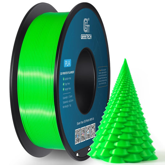 Geeetech Green PLA Filament 1.75mm, PLA 3D Printer Filament 1kg Spool(2.2lbs) Dimensional Accuracy +/- 0.02 mm, 3D Printing Filament Fits for Most FDM 3D Printers