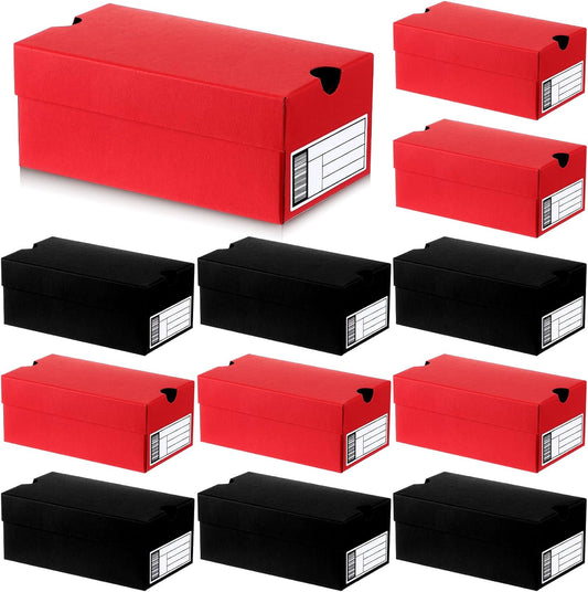 12 Sets Mini Sneaker Boxes for Party Favors Mini Shoe Gifts Boxes 4.7 x 2.5 x 2 Inch Sports Small Gift Case with Editable Label for Candies Cookies Snacks