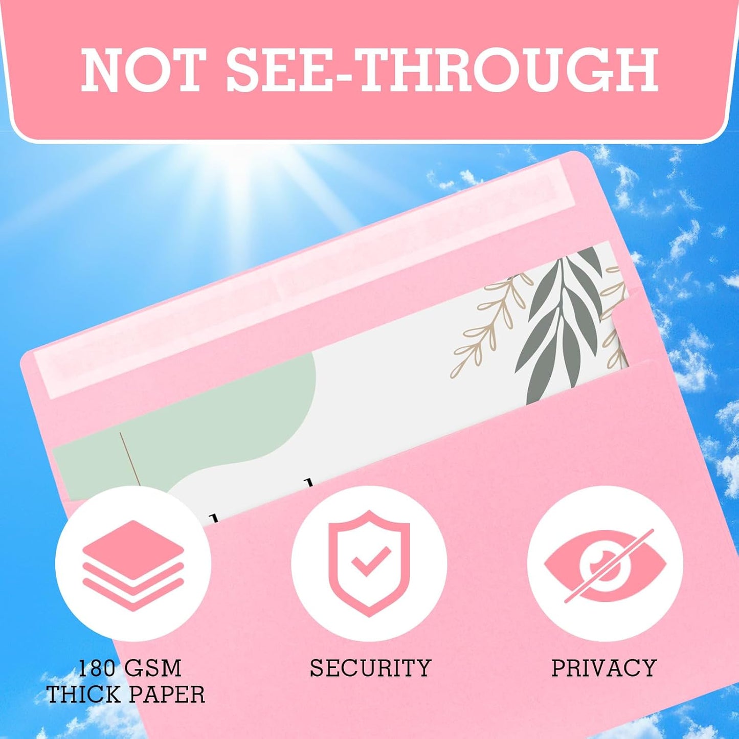 A9 Envelopes Pink 5.75x8.75 Invitation Envelopes Self Seal Pack of 50 Blank Envelopes for Cards Pink