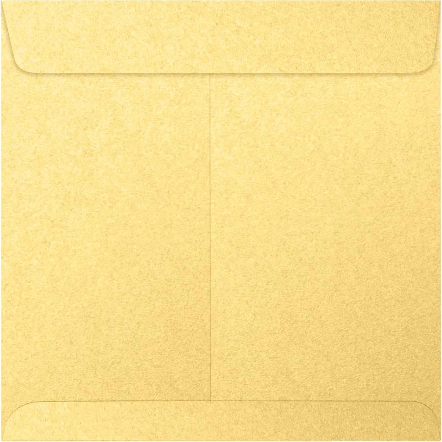 LUXPaper Square Invitation Envelopes | Peel & Press | 8 1/2" x 8 1/2" | Gold Metallic | 80lb. Text | 50 Qty