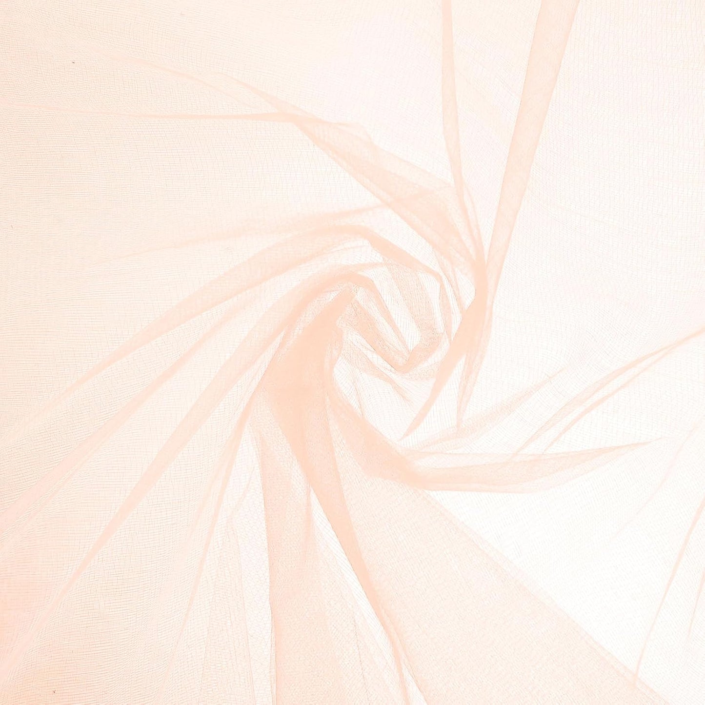 uxcell 19" by 5.5 Yard Tulle Fabric Backdrop Curtains for DIY Tutu Skirt Shower Decor Wedding Crafts Birthday Party Supplies, Apricot